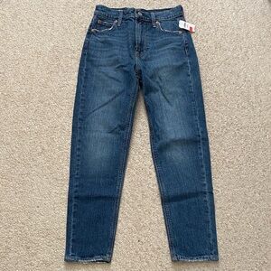 GAP High Rise Mom Jeans in Blue